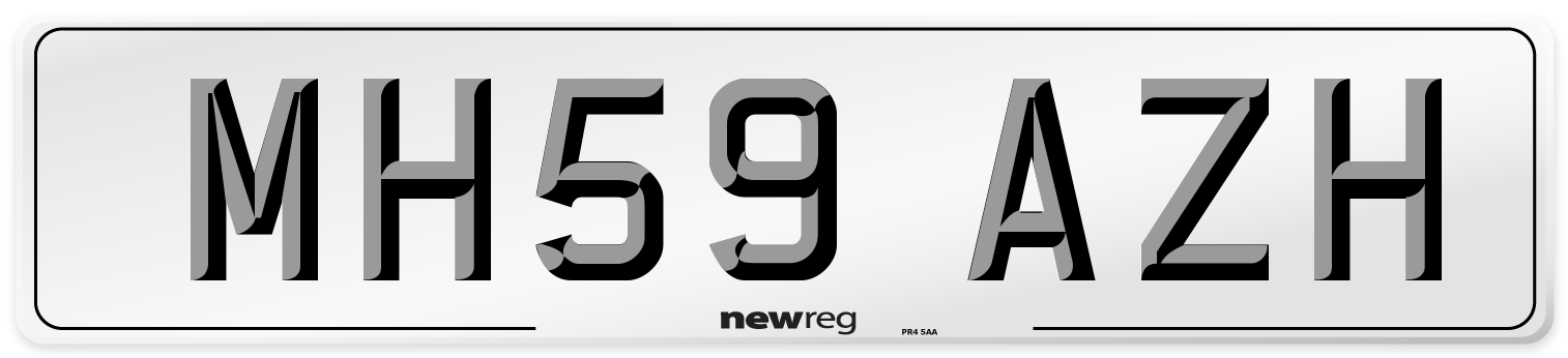 MH59 AZH Number Plate from New Reg